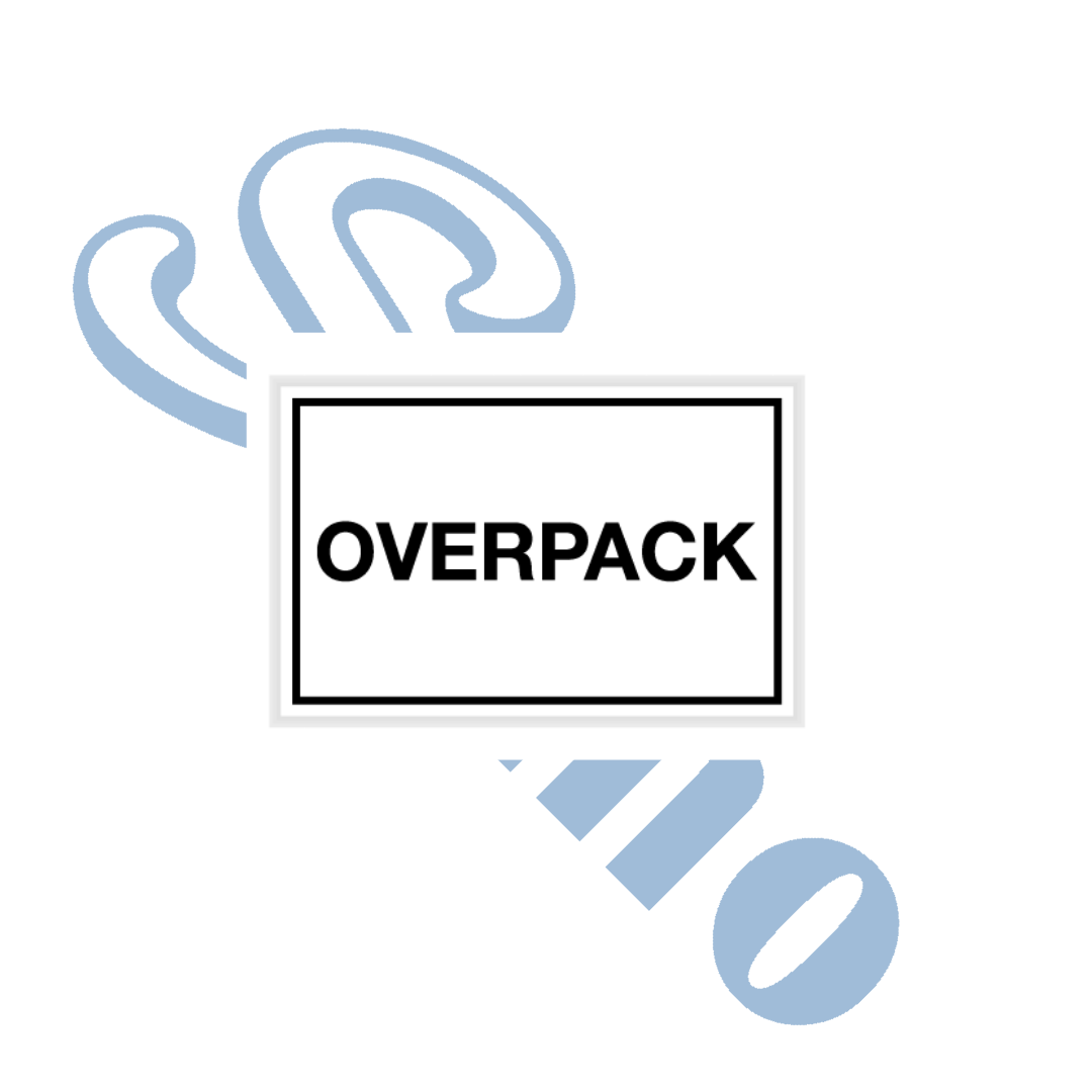 IATA OVERPACK貼紙標籤 [IASR10574OVE]