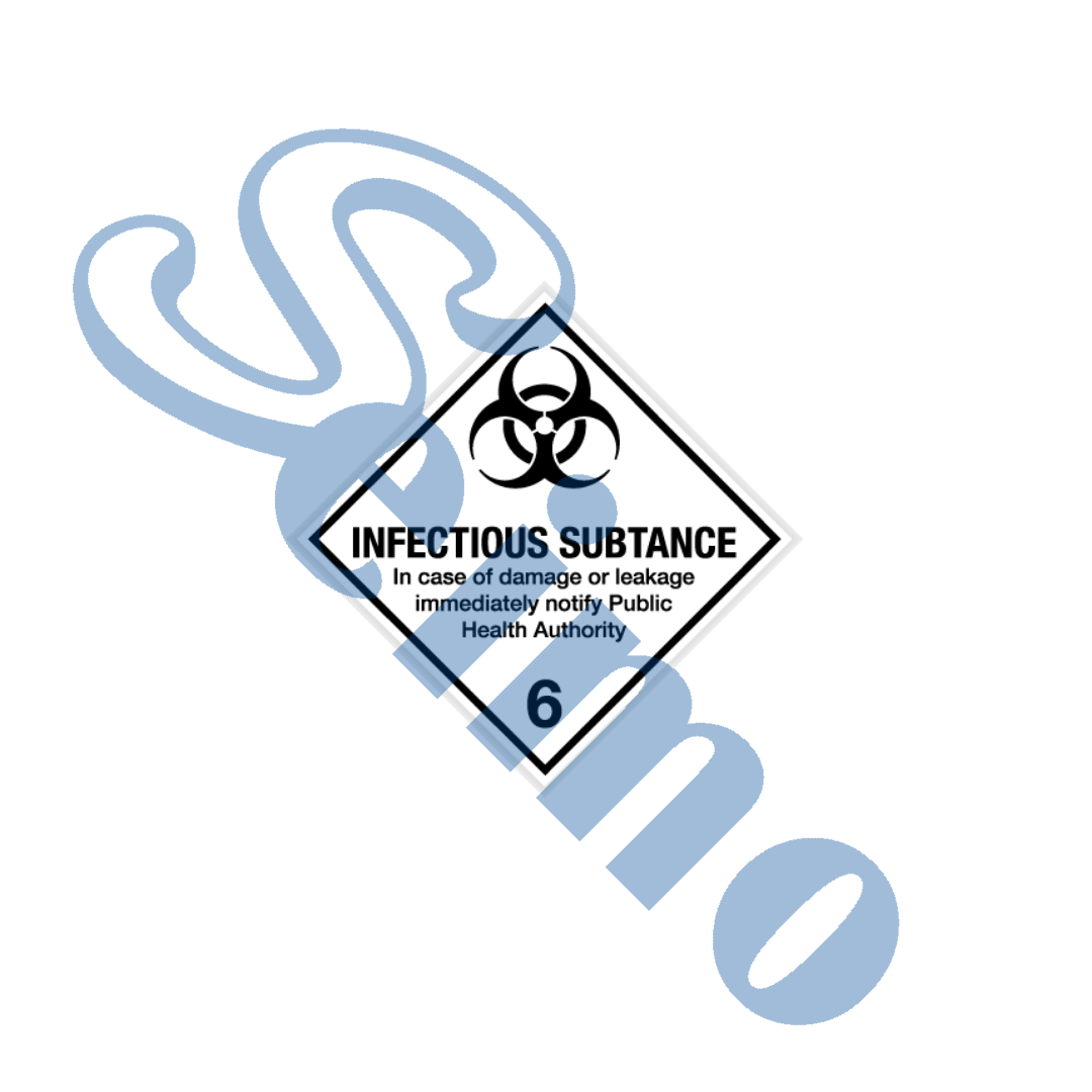 IATA INFECTIOUS SUBSTANCE Class 6貼紙標籤[IASR100INF6]