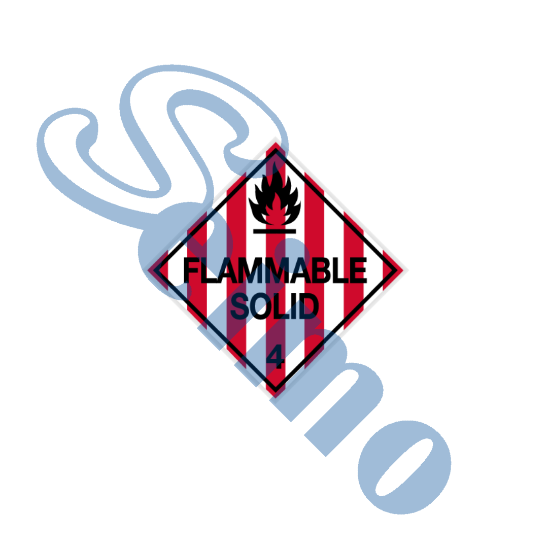 IATA FLAMMABLE SOLID貼紙標籤[IASR100FLA4]